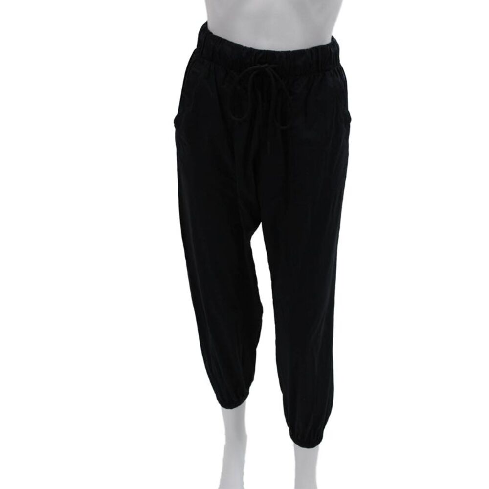 Electric & Rose Womens Jogger Pants Black Nylon Drawstring Size XS